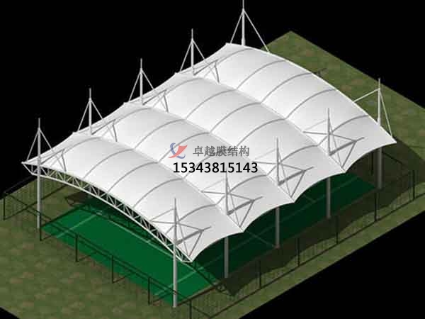吉安市篮球场膜结构罩棚【设计施工】