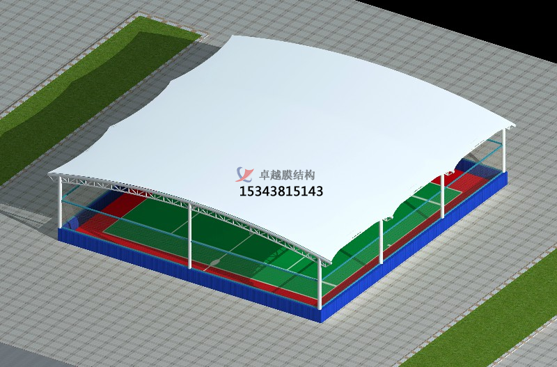 新乡网球场膜结构雨棚生产厂家